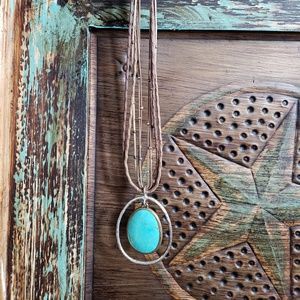 Silpada turquoise drop necklace